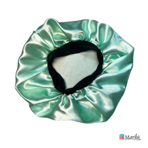 TOUCA DE CETIM COM RIBANA ELÁSTICA